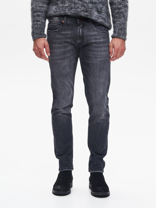 Jeans Regular-Fit Uomo Nero QB24