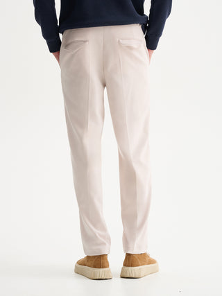 PANTALONI LOOSE-FIT IN VELLUTO LISCIO FLUIDO