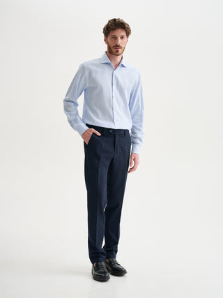 PANTALONI SLIM-FIT DA COMPLETO CON TEXTURE