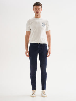 Pantaloni Chinos Uomo Slim-fit Basic QB24