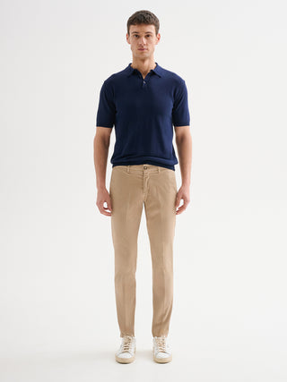 Pantaloni Chinos Uomo Slim-fit Basic QB24