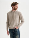 MAGLIA CON CAPPUCCIO E ORIGINALE MOTIVO A COSTE