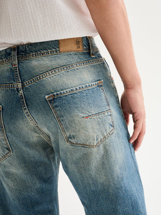 Jeans Uomo Denim Regular-Fit Cropped Used QB24