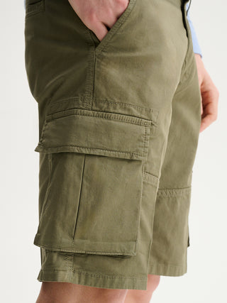 BERMUDA CARGO REGULAR FIT IN GABARDINA - SALVIA