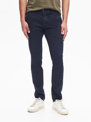 Pantaloni Uomo Chinos Basic Blu QB24