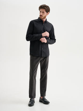 CAMICIA IN POPELINE CON COLLO ALLA FRANCESE