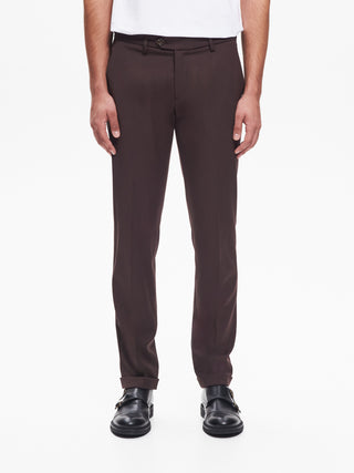Pantaloni da abito Uomo Poliviscosa Moro  QB24