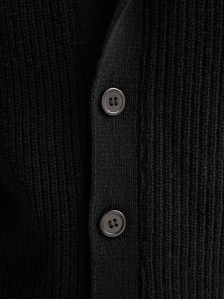 CARDIGAN OVERSHIRT IN MAGLIA A COSTE