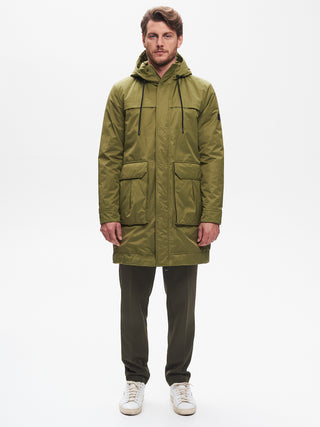 Parka Uomo con Imbottitura Repreve Verde QB24