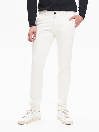 Pantaloni Uomo Chinos Basic Avorio  QB24