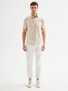Polo Uomo Cotone e Modal Beige QB24