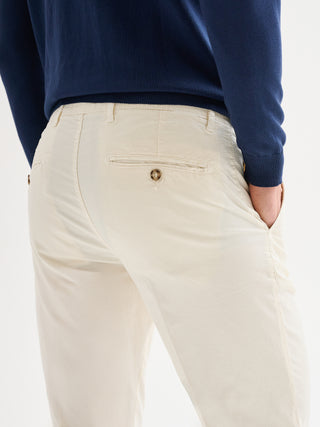 Pantaloni Chinos Uomo Slim-fit Goffrato QB24