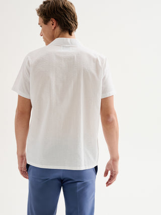 Camicia Uomo Bowling In Seersucker QB24