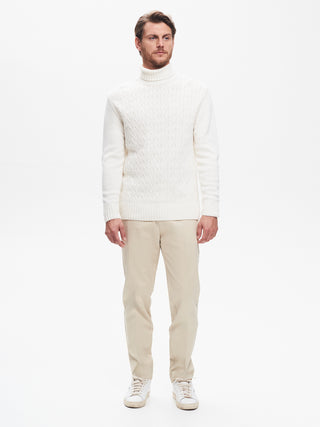 Maglione Dolcevita Uomo con Lavorazione QB24