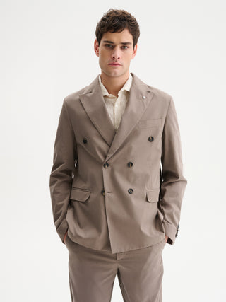 GIACCA DOPPIOPETTO REGULAR FIT DA COMPLETO IN TESSUTO 