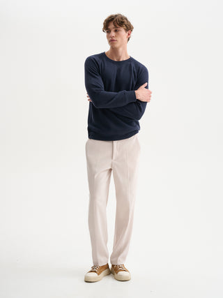 PANTALONI LOOSE-FIT IN VELLUTO LISCIO FLUIDO