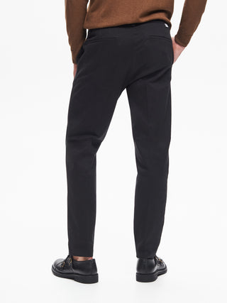 Pantaloni Regular-Fit Uomo in Gabardina QB24