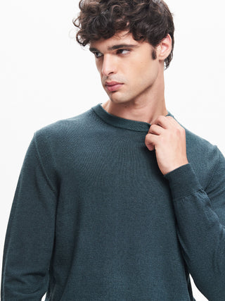 Maglia Girocollo Uomo Costine nel Giromanica QB24
