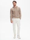 Pantaloni Regular-Fit Uomo Velluto Avorio QB24