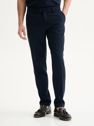 PANTALONI SLIM-FIT DA COMPLETO CON TEXTURE
