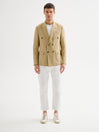 Giacca Uomo Doppiopetto Misto Lino Old QB24