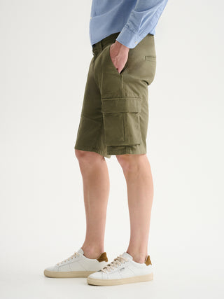 BERMUDA CARGO REGULAR FIT IN GABARDINA - SALVIA