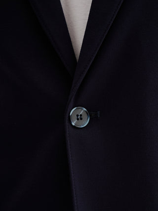 GIACCA MONOPETTO SLIM FIT DUE BOTTONI DA COMPLETO IN PUNTO MILANO - BLU