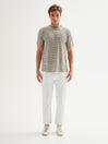 T-shirt Uomo Girocollo Microriga QB24