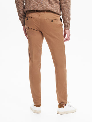 Pantaloni Uomo Chinos Basic Cammello QB24