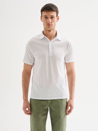Polo Uomo Cotone e Modal Bianca QB24