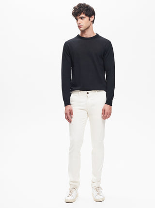 Pantaloni Uomo Chinos Basic Avorio  QB24