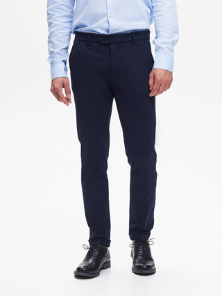 Pantaloni da abito Uomo Punto Milano Blu QB24