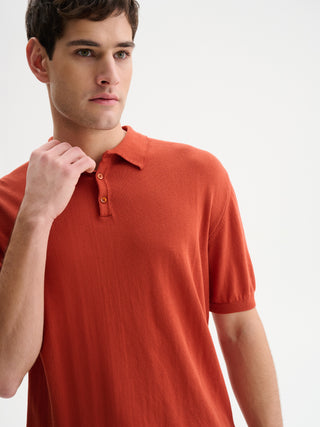 POLO IN MAGLIA BASIC IN COTONE CREPE - COCCIO