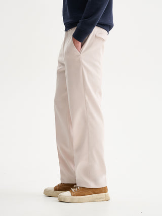 PANTALONI LOOSE-FIT IN VELLUTO LISCIO FLUIDO