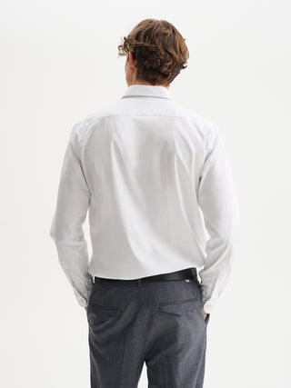 CAMICIA IN POPELINE CON COLLO ALLA FRANCESE