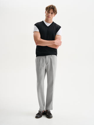 PANTALONI REGULAR-FIT DA COMPLETO CON FANTASIA GESSATA