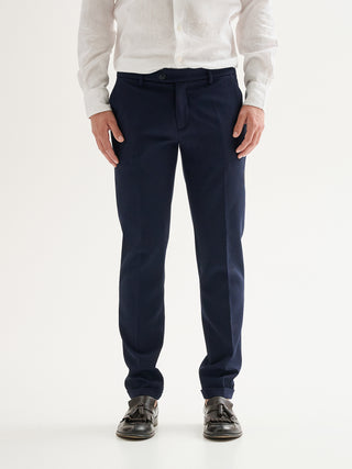 Pantaloni Uomo Slim-fit da Completo Texture QB24