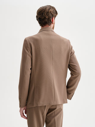GIACCA DUE BOTTONI DA COMPLETO CON TEXTURE
