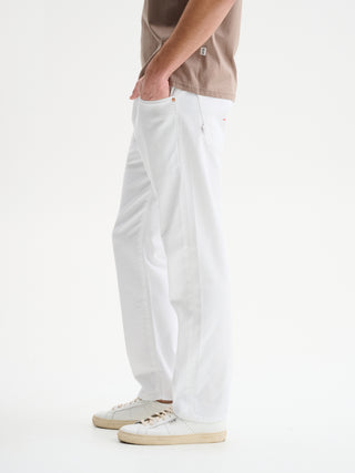 JEANS BULL DENIM REGULAR FIT CROPPED - BIANCO