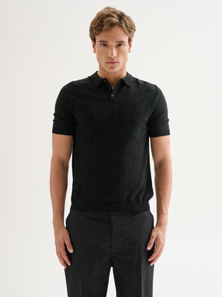 Polo Uomo in Maglia Lavorazione Frontale QB24