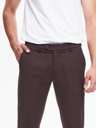 Pantaloni da abito Uomo Poliviscosa Moro  QB24