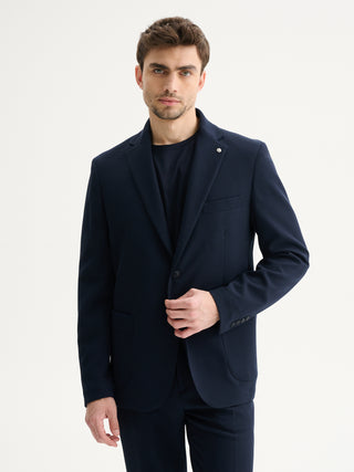 GIACCA DUE BOTTONI DA COMPLETO CON TEXTURE