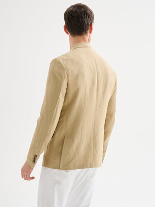 Giacca Uomo Doppiopetto Misto Lino Old QB24