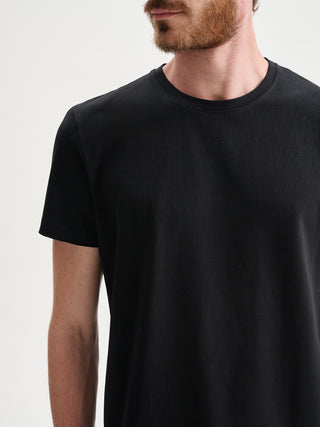 T-SHIRT GIROCOLLO MANICHE CORTE IN JERSEY BIELASTICO