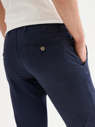 Pantaloni Chinos Uomo Slim-fit Basic QB24