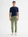 Pantaloni Chinos Uomo Slim-fit Goffrato QB24