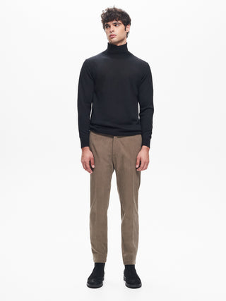 Maglia Dolcevita Uomo  Basic Nero  QB24