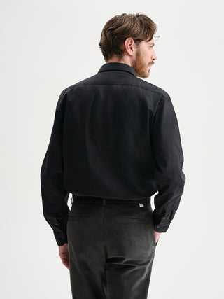 CAMICIA IN POPELINE CON COLLO ALLA FRANCESE