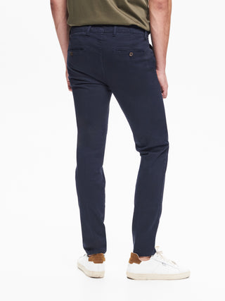 Pantaloni Uomo Chinos Basic Blu QB24