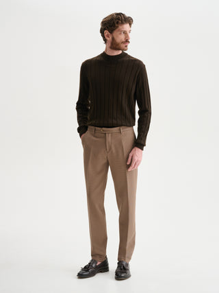 PANTALONI SLIM-FIT DA COMPLETO CON TEXTURE